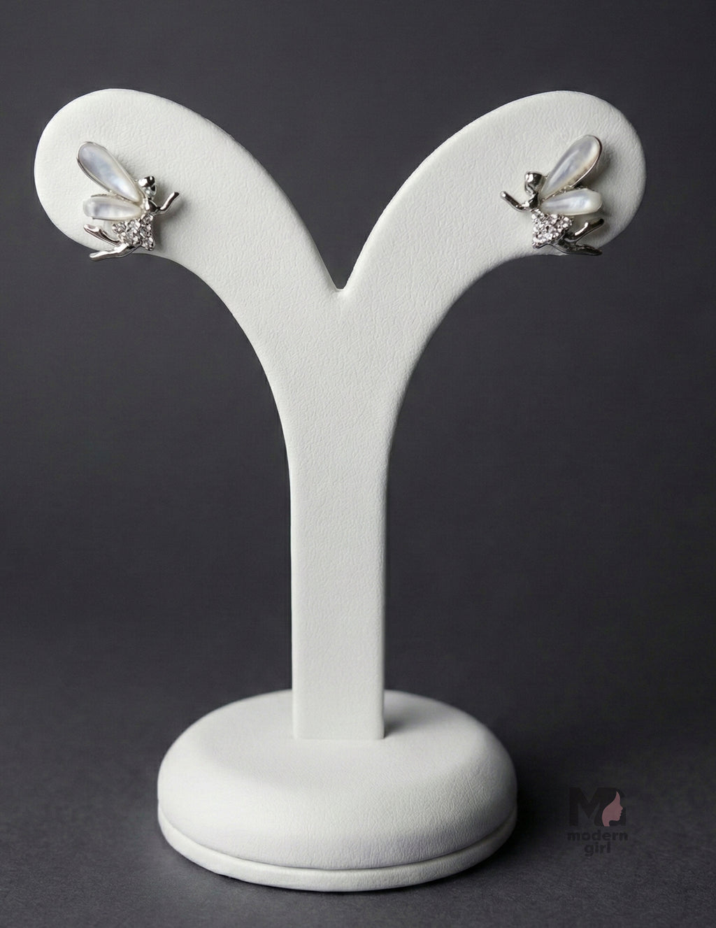 Golden Fairy Wing Stud Earrings