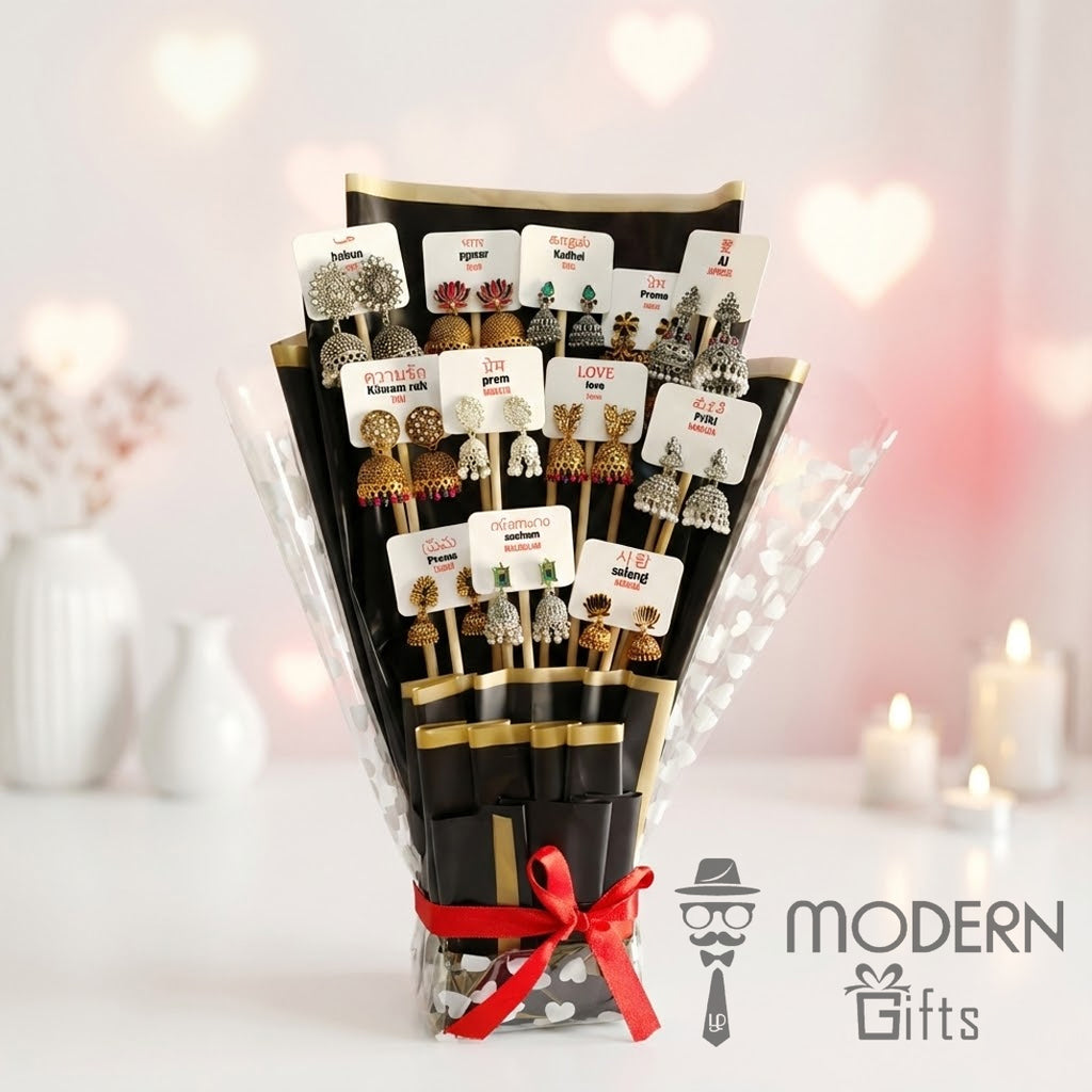 Proposal Jhumka Bouquet