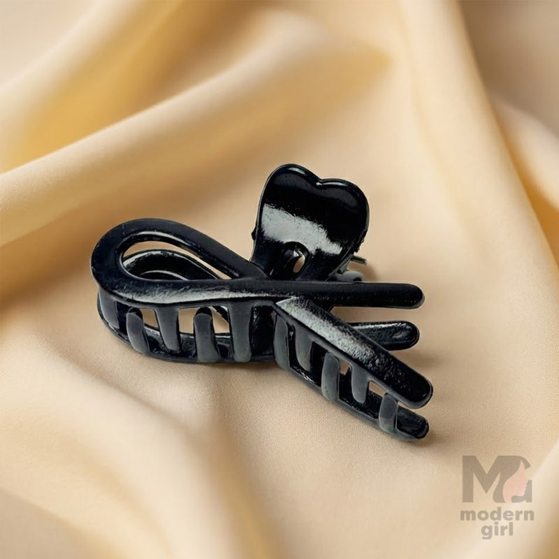Black Heart Shape Hair Claw Clip
