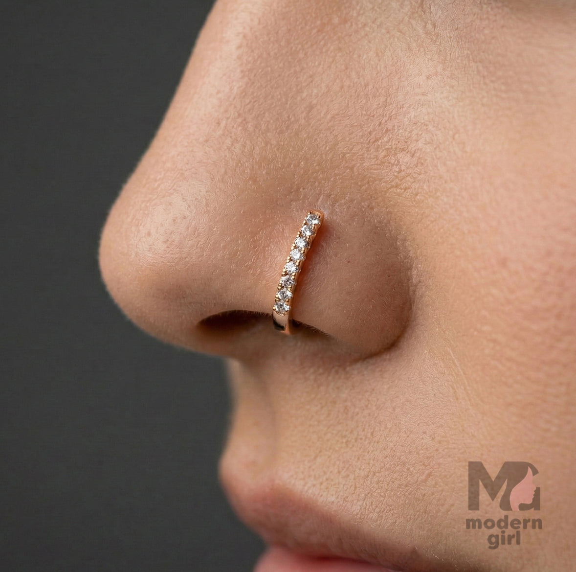 Elegant Golden Nose Ring