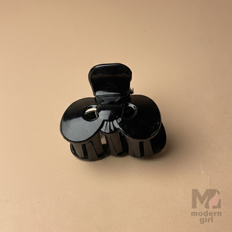 Black Glossy Mini Hair Claw Clip
