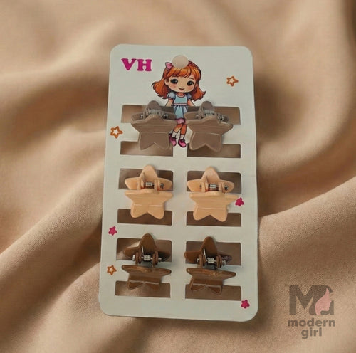 Star Mini Hair Clip - 6 pieces