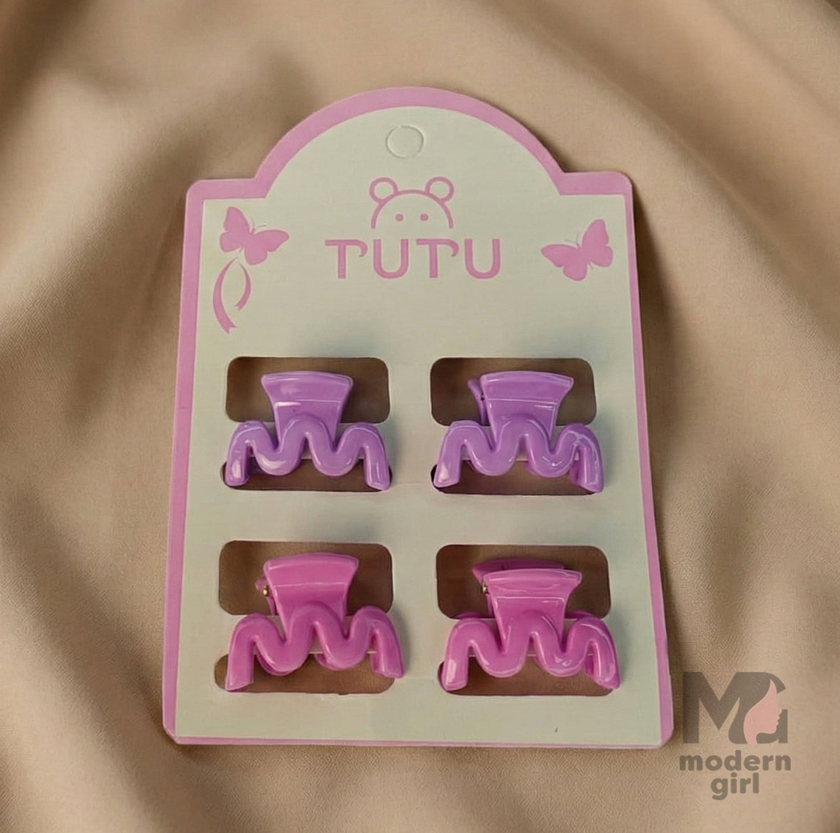 Wave Style Mini Hair Clip -4 pieces