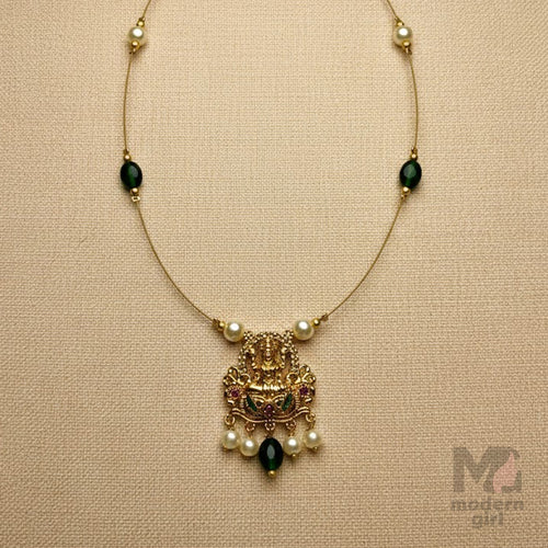 Temple Lakshmi Charm Invisible Chain/