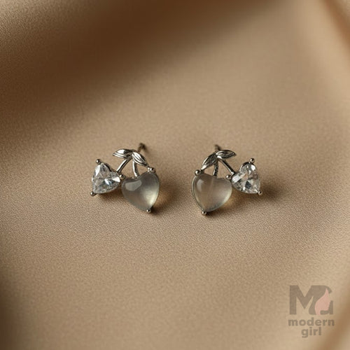 Heart Crystal Studs