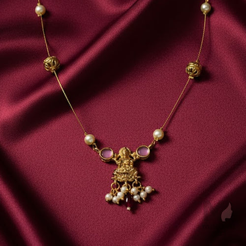 Lakshmi Pink Divine Invisible Necklace