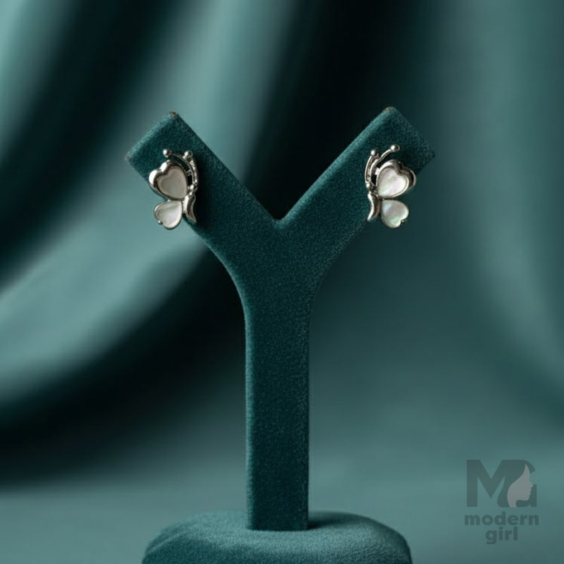 Pearl Glow Butterfly Studs