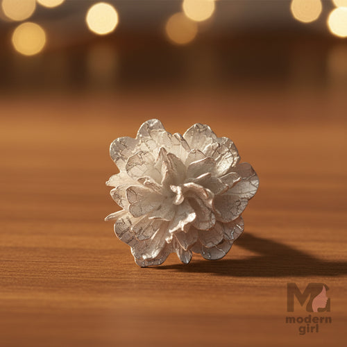 Elegant White Blossom Stud Earrings – Handmade Floral Jewelry