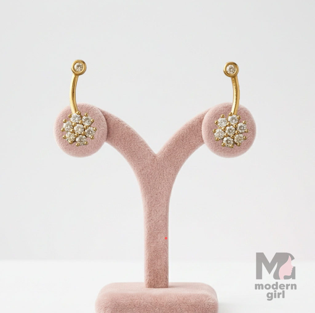 Elegant Golden Floral Ear Cuff