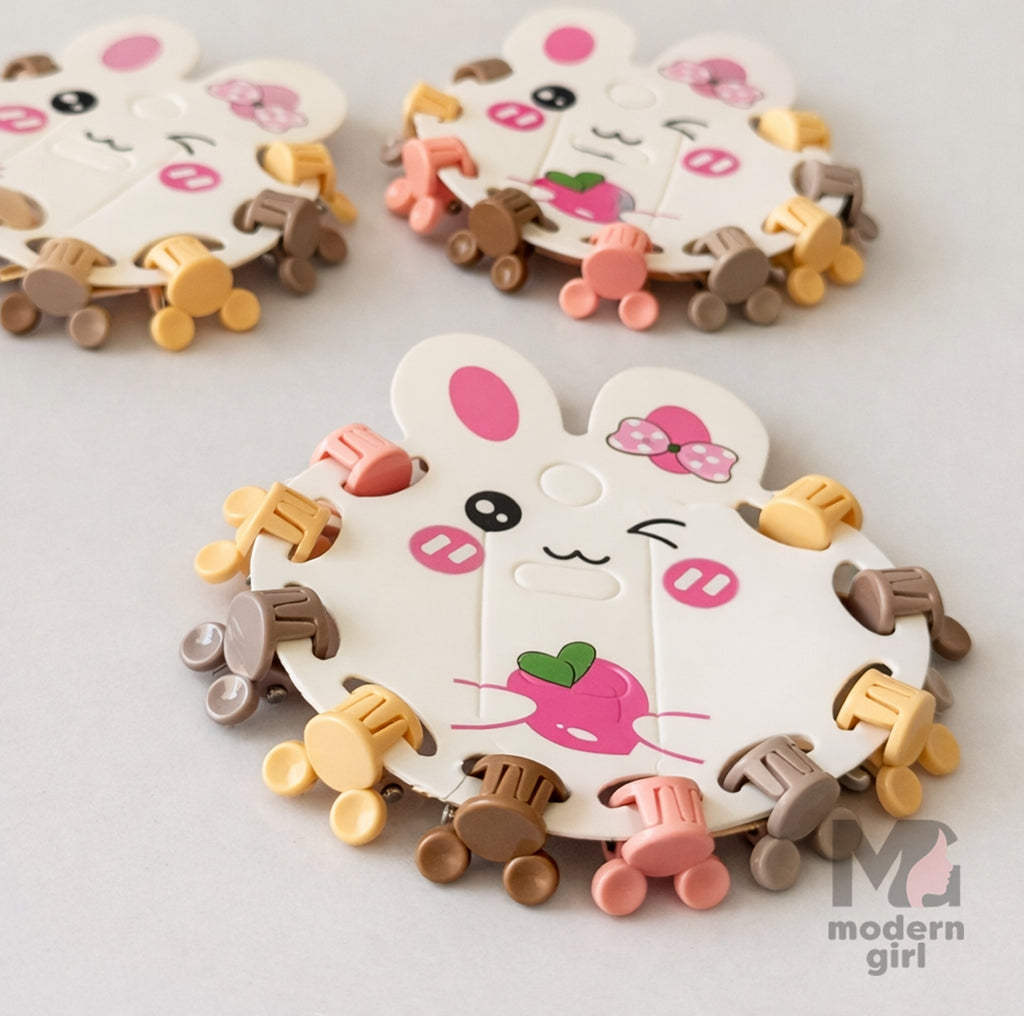 Cute Bunny Mini Hair Clip - 10 piece