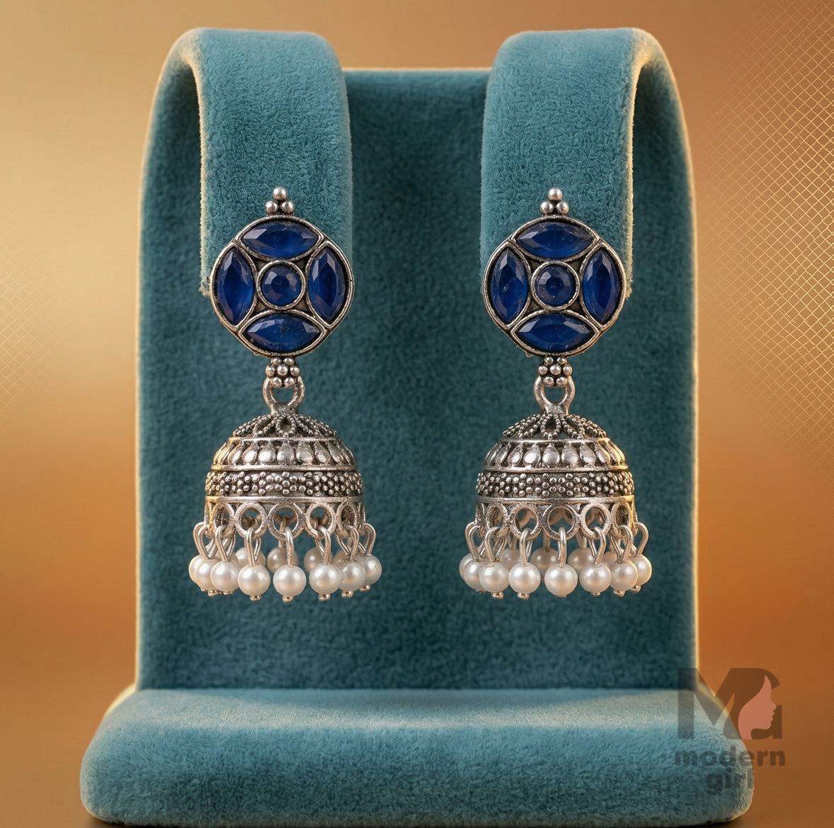 Ruby Jhumka Earrings
