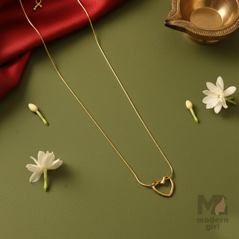 Open Heart Pendant Necklace