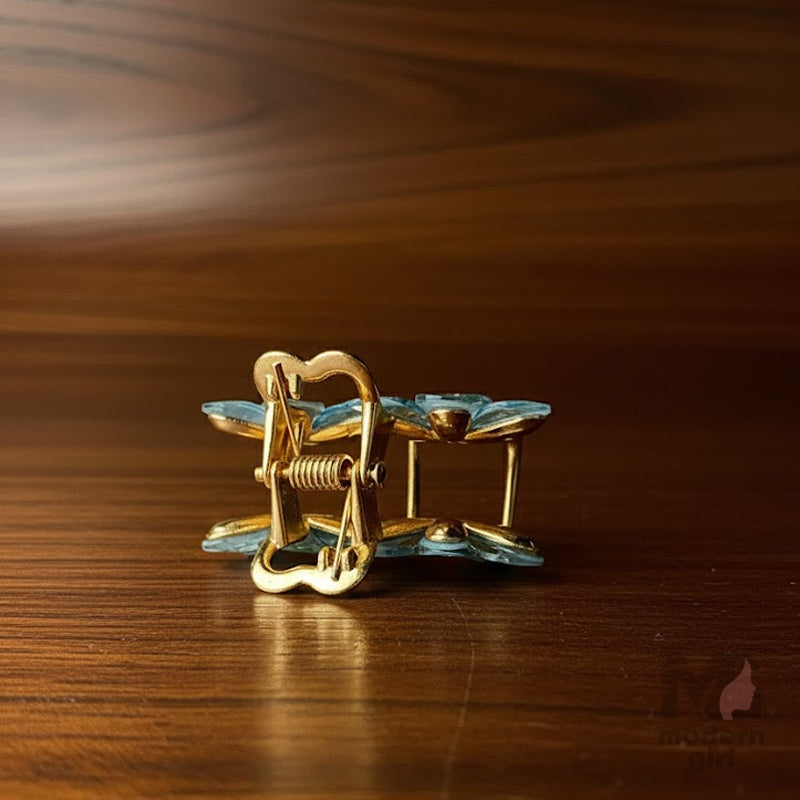 Blossom Gold Hair Claw Clip