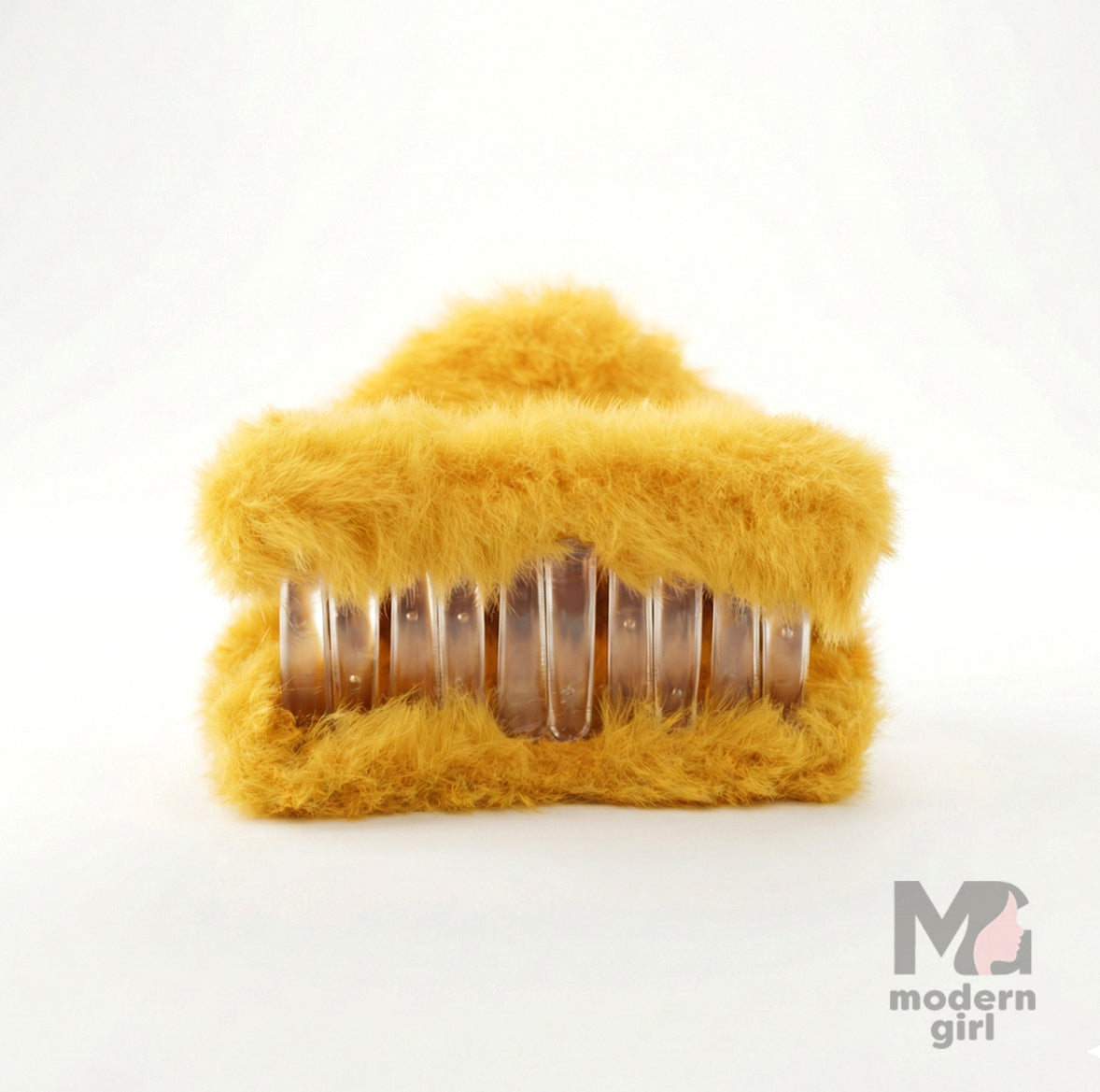 Fluffy Fur Hair Claw Clip