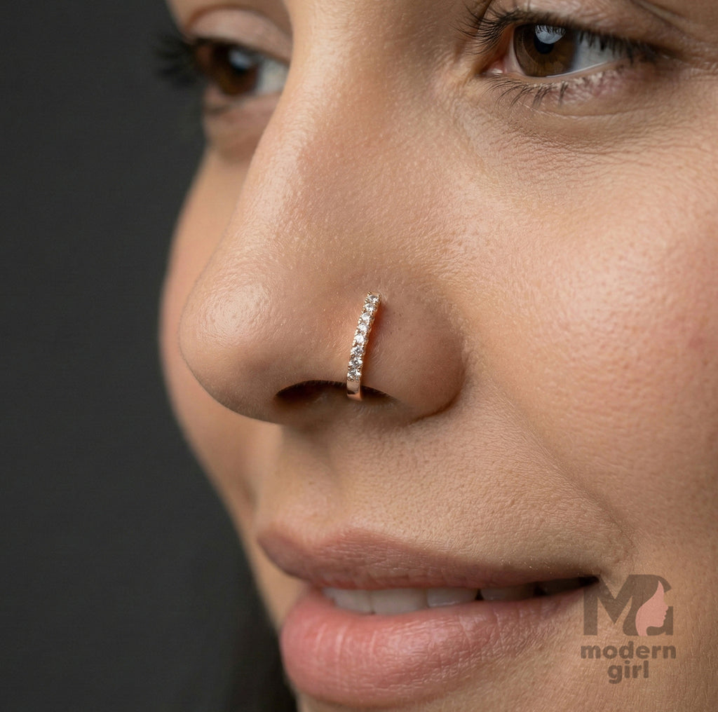 Elegant Golden Nose Ring