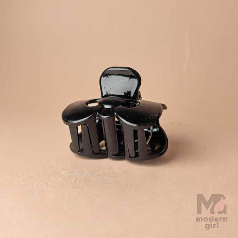Black Glossy Mini Hair Claw Clip