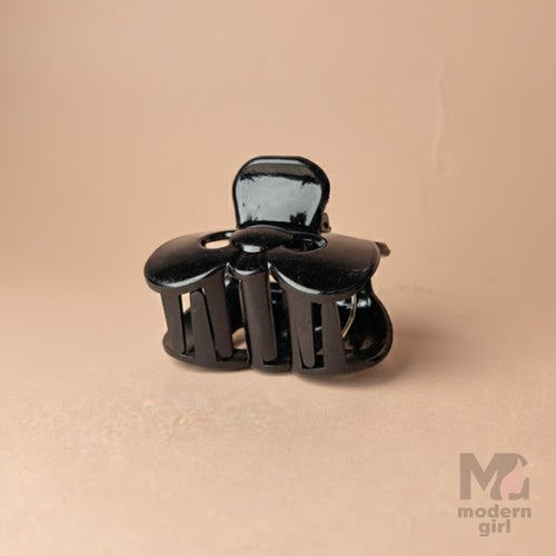 Black Glossy Mini Hair Claw Clip