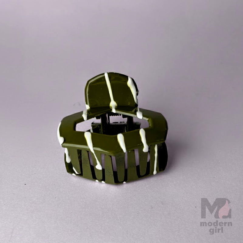 Chic Stripes Hair Claw Clip