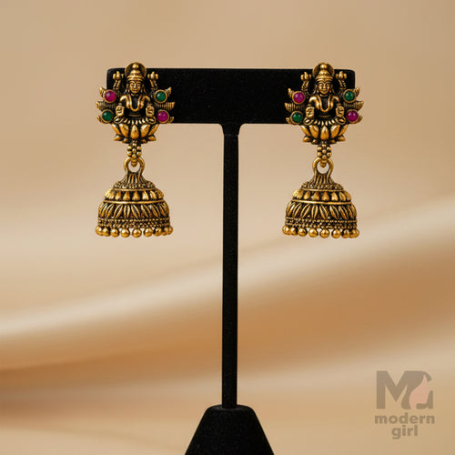 Antique Temple Jewellery Jhumka Earring