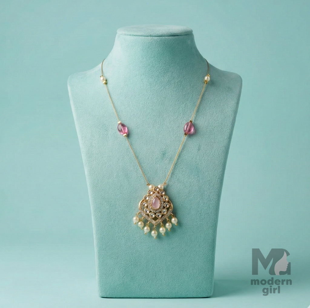 Pearl Pendant Invisible Chain