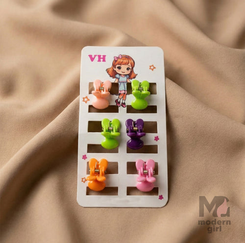 Tiny Bunny Hair Clip - 6 pieces