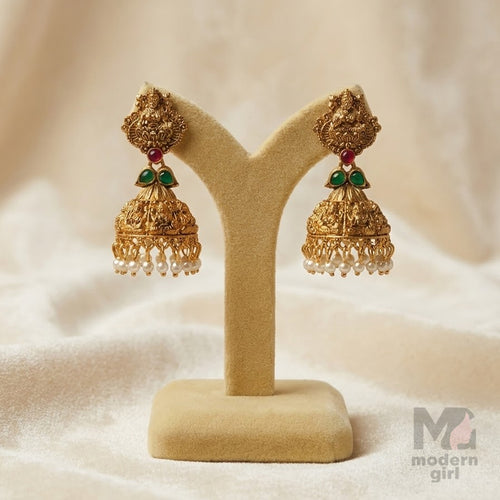 Divine Lakshmi Temple Jhumka