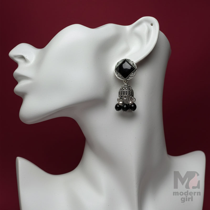 Elegant Silver Jhumka