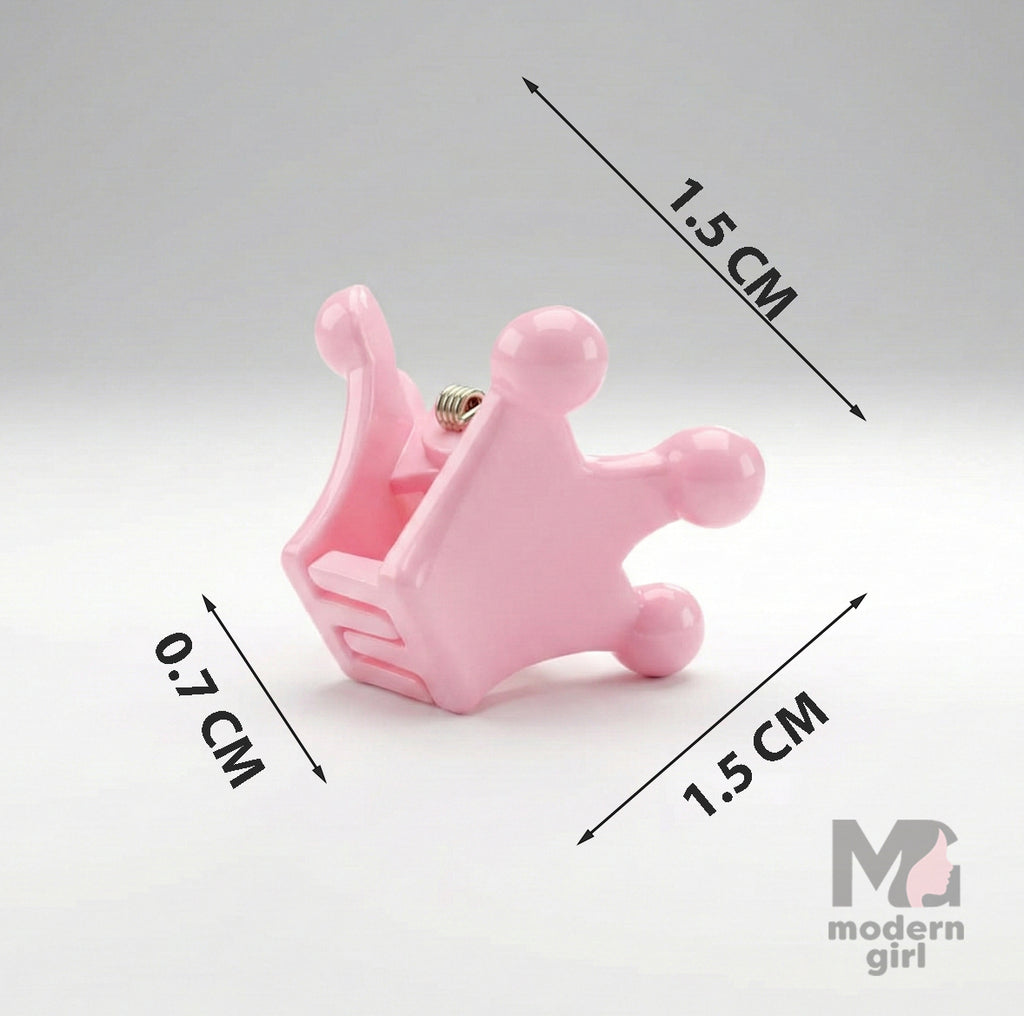 Crown Mini Hair Clip - 6 pieces