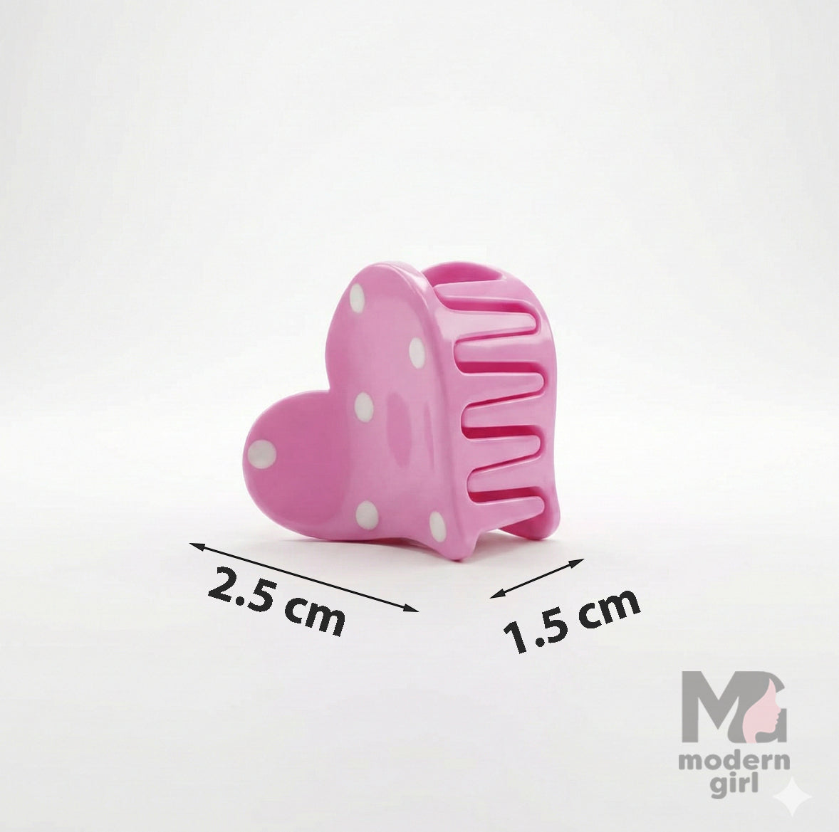 Heart Mini Hair Clip - 6 pieces