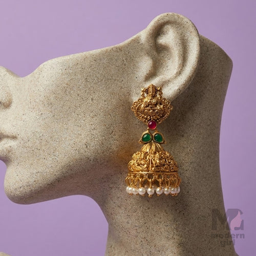 Divine Lakshmi Temple Jhumka
