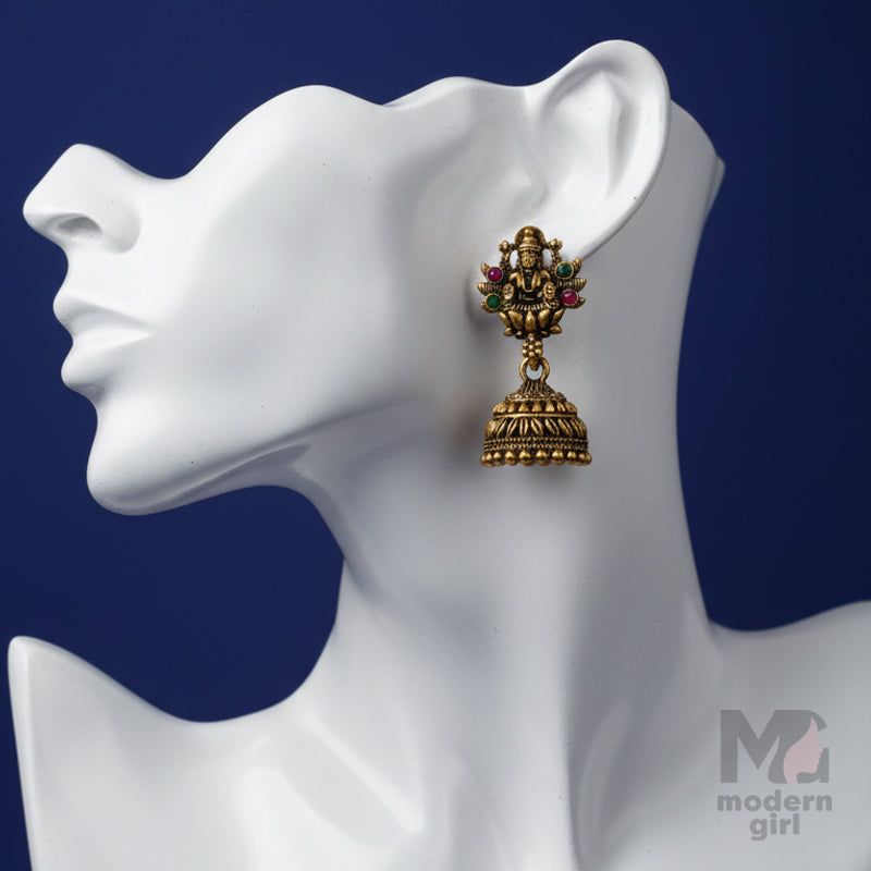 Antique Temple Jewellery Jhumka Earring