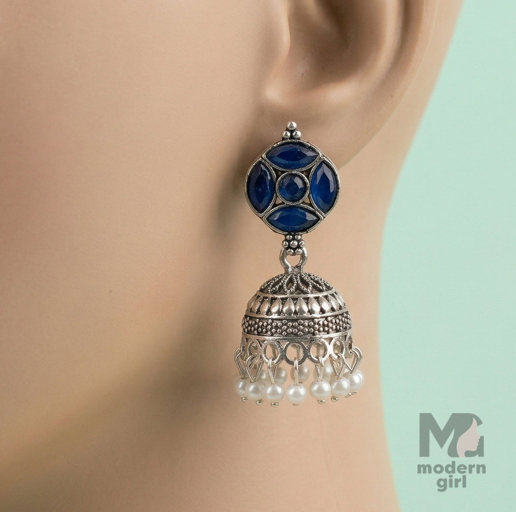 Ruby Jhumka Earrings
