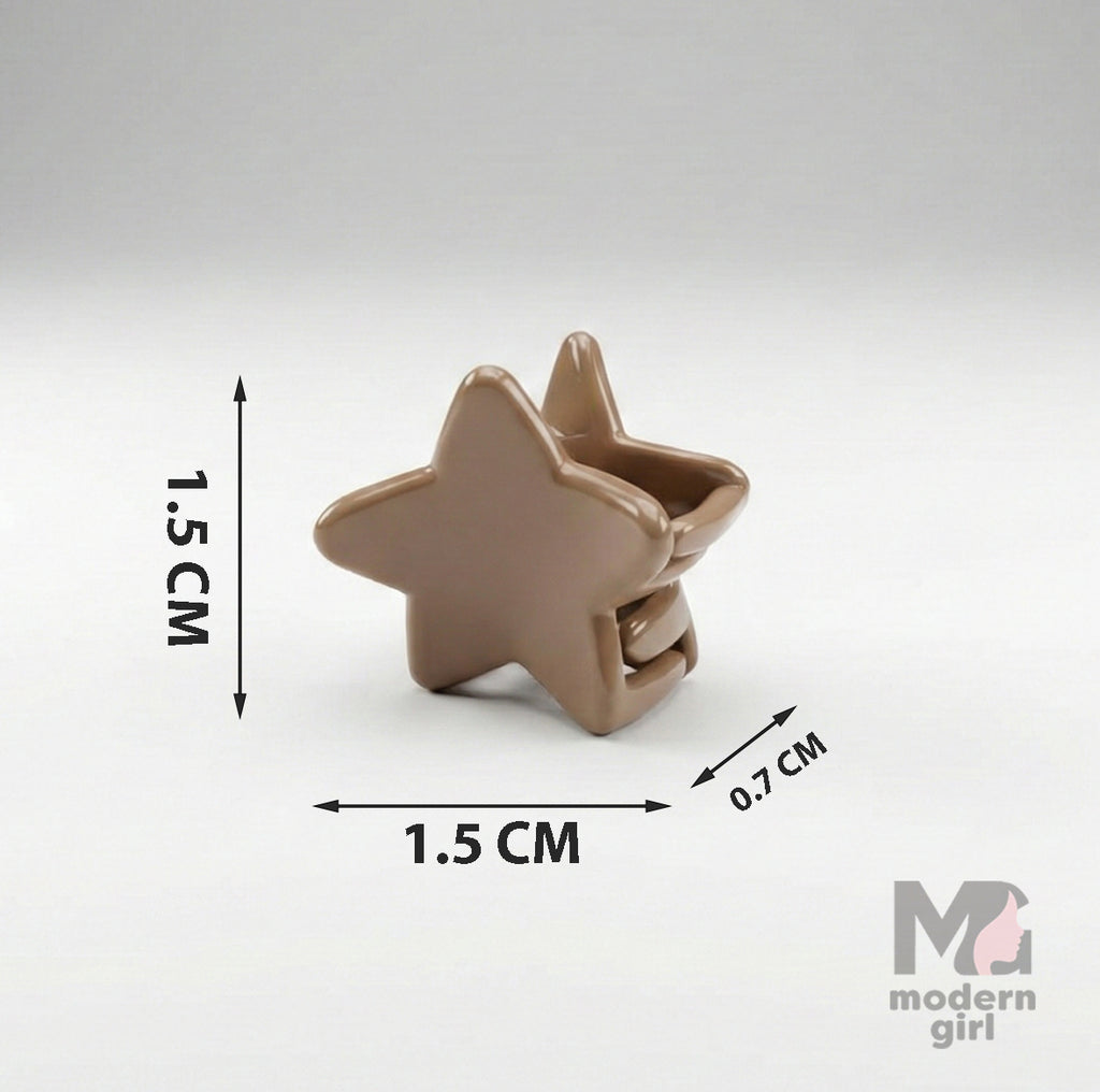 Star Mini Hair Clip - 6 pieces