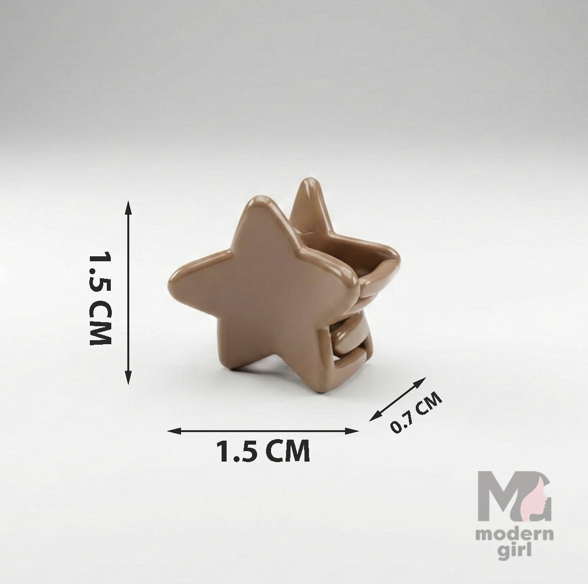 Star Mini Hair Clip - 6 pieces