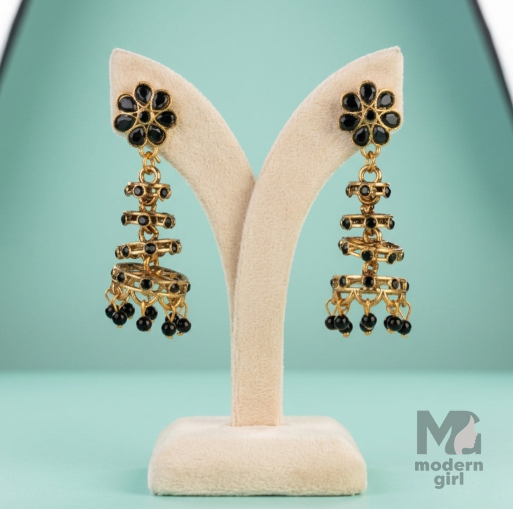 Floral Heritage Spiral Earrings