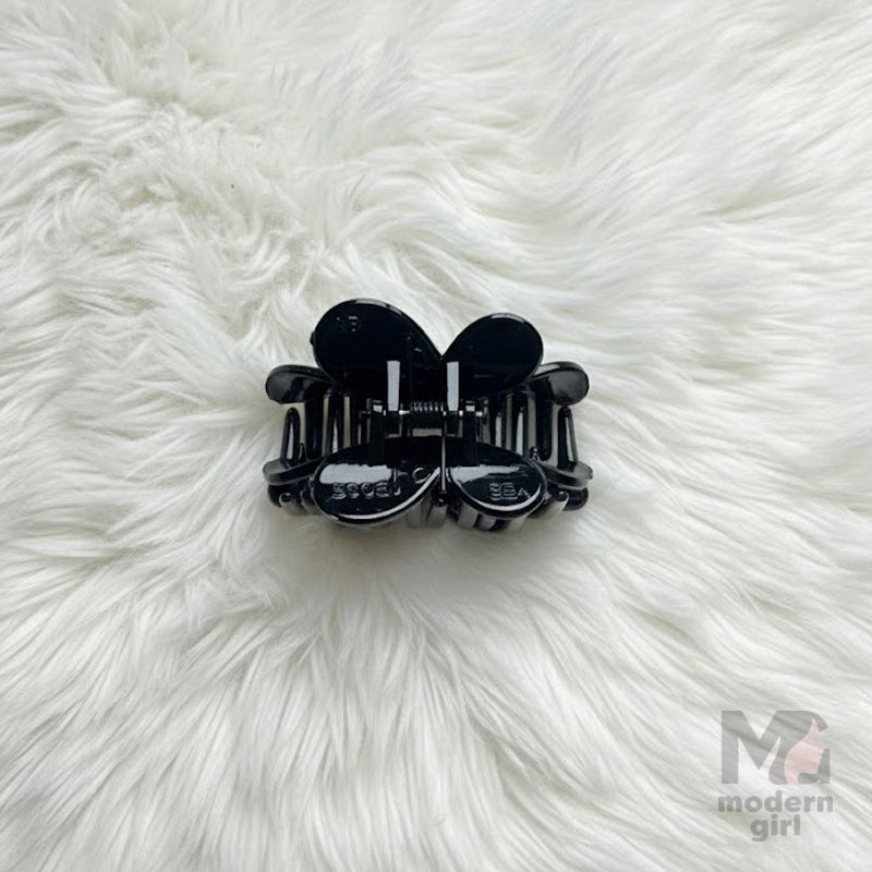 Black Glossy Butterfly Hair Claw Clip