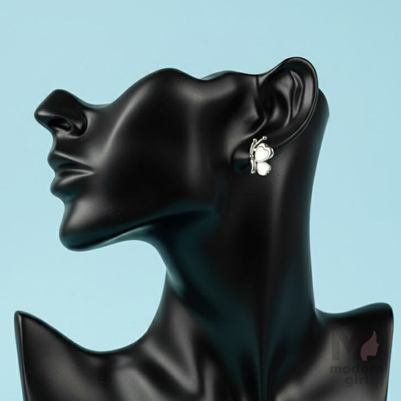Pearl Glow Butterfly Studs