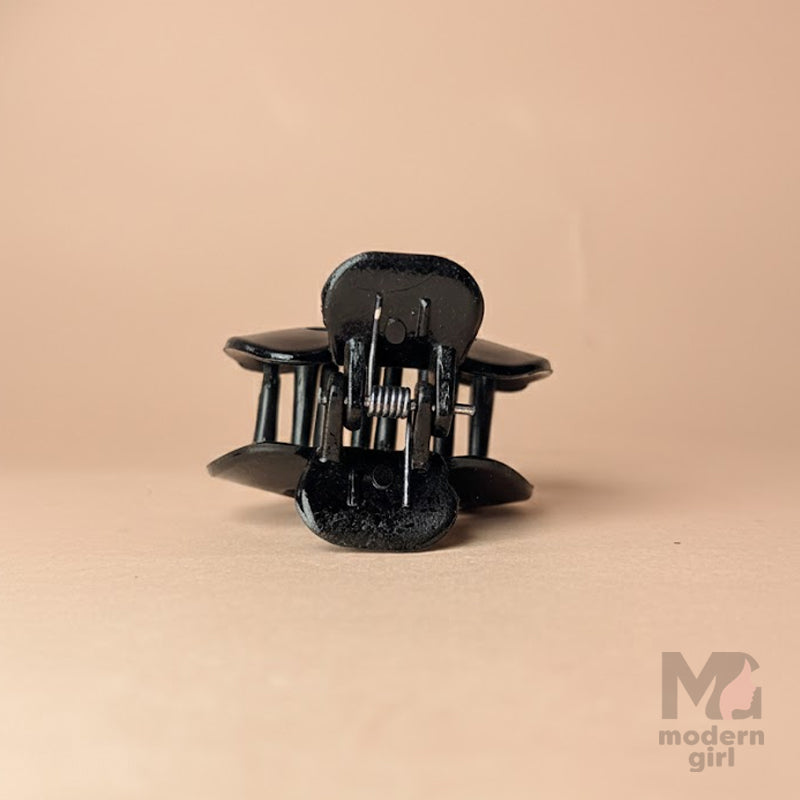Black Glossy Mini Hair Claw Clip