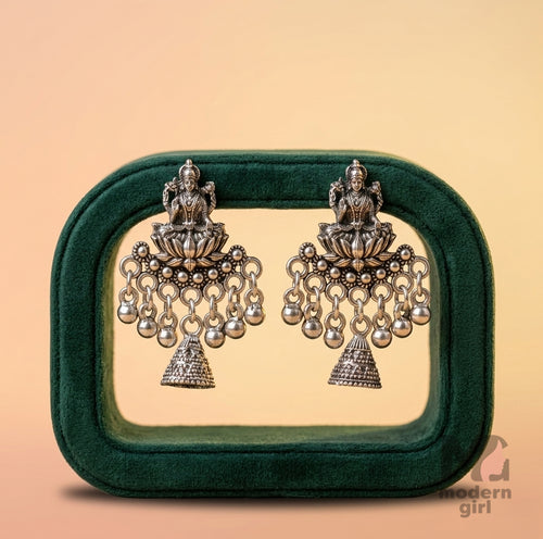 Lakshmi Temple Antique Jhumka