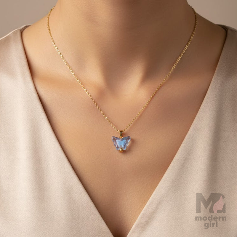 Elegant Butterfly Pendant Necklace
