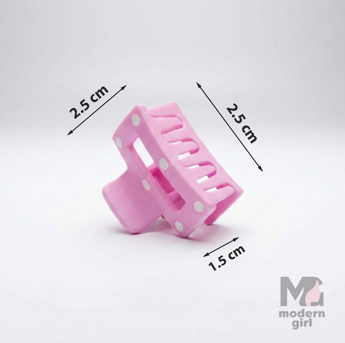 Pastel Mini Rectangle Hair Clip - 6 Pieces