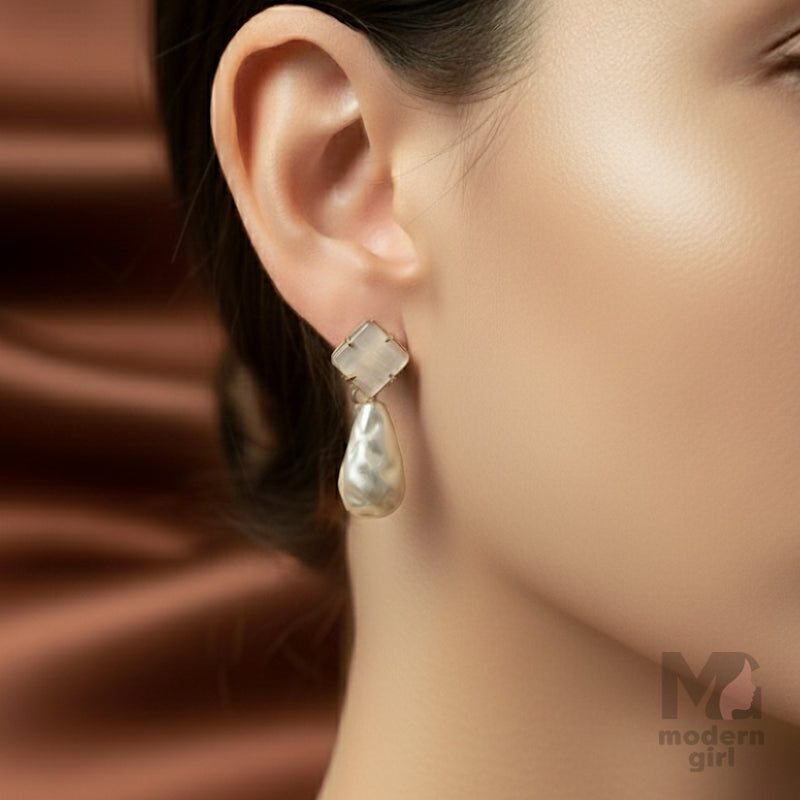 Elegant Pearl Drop Earrings