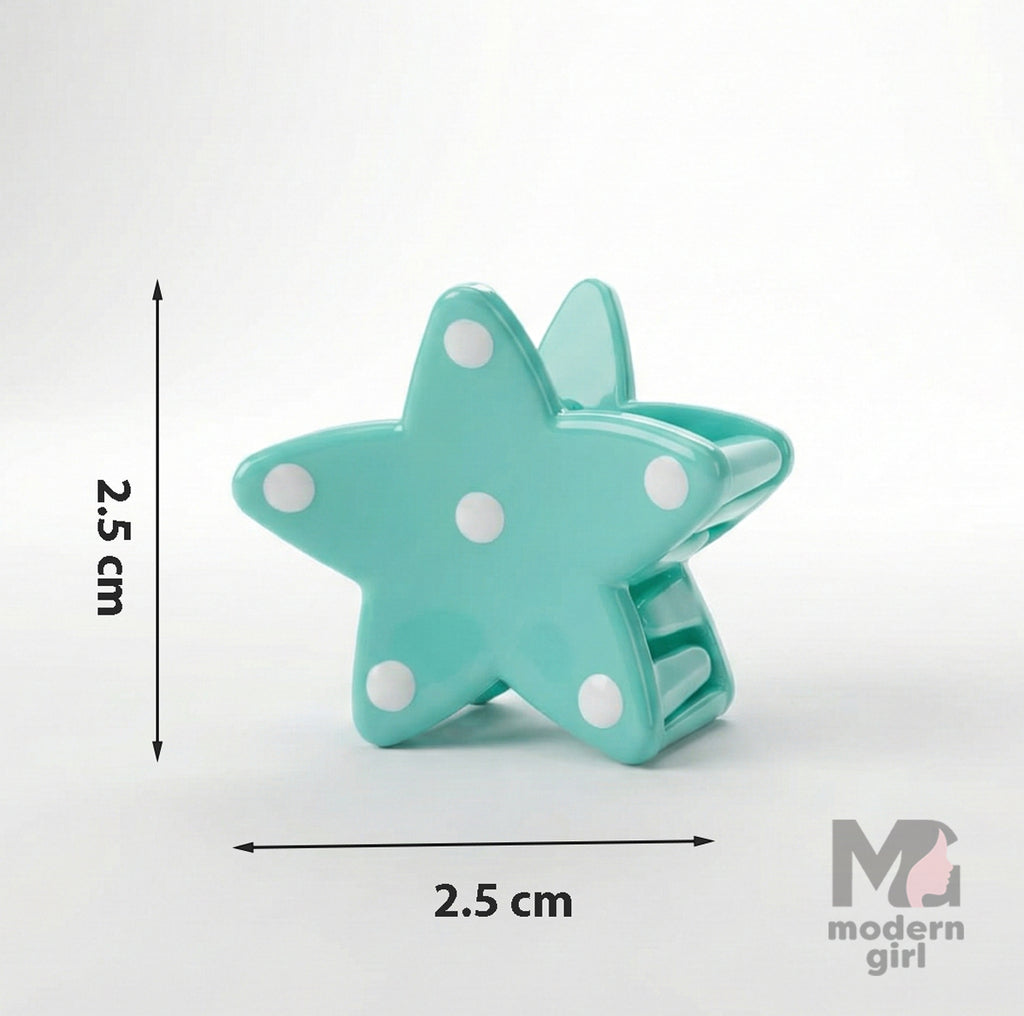 Pastel Mini Star Hair Clip - 6 pieces