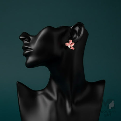 Rosy Bloom Mini Studs