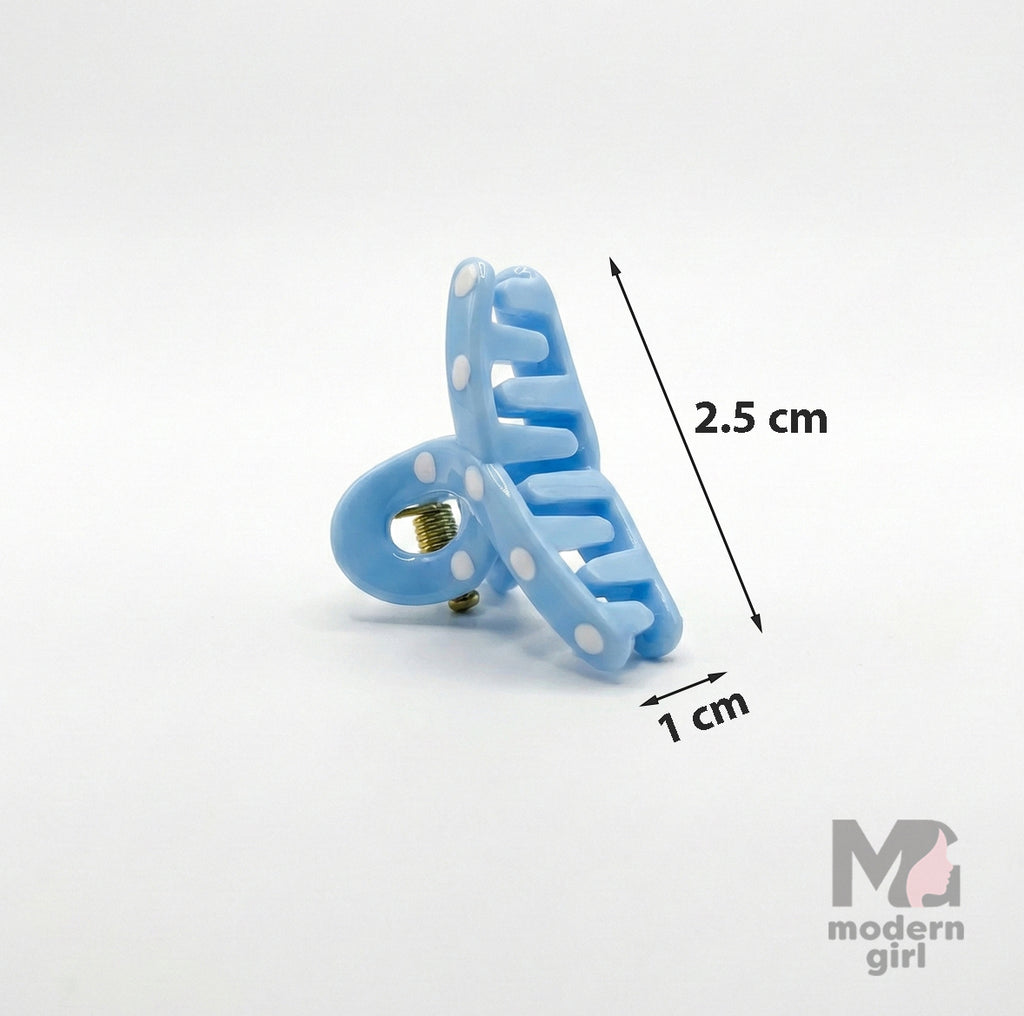 Pastel Mini Bow Hair Clip - 6 pieces
