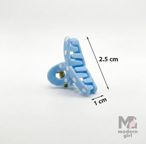 Pastel Mini Bow Hair Clip - 6 pieces