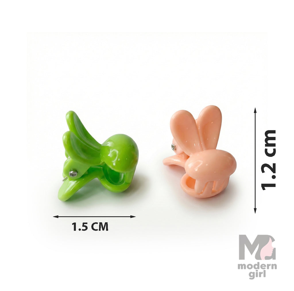 Tiny Bunny Hair Clip - 6 pieces