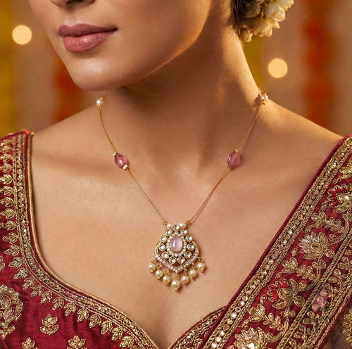 Pearl Pendant Invisible Chain