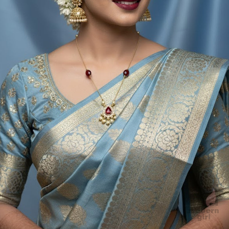 Royal Ruby Pearl Invisible Chain