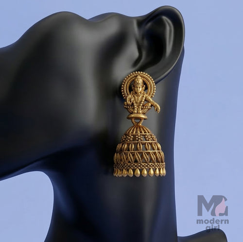 Antique Ayyappan Temple Jhumka Earrings